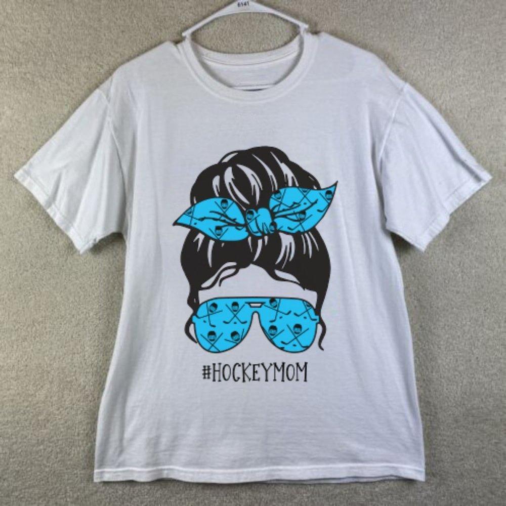 Hockey Mom Messy Bun Shirt Ice Hockey Hockey Shirt Hockey Team